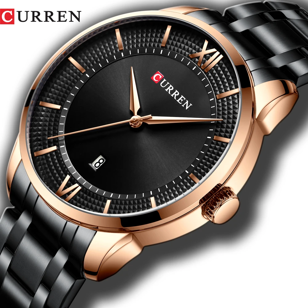 

CURREN Мужские часы Топ бренд класса люкс модный стиль кварцевые наручные часы Авто Дата Бизнес нержавеющая сталь мужские часы Reloj Hombre