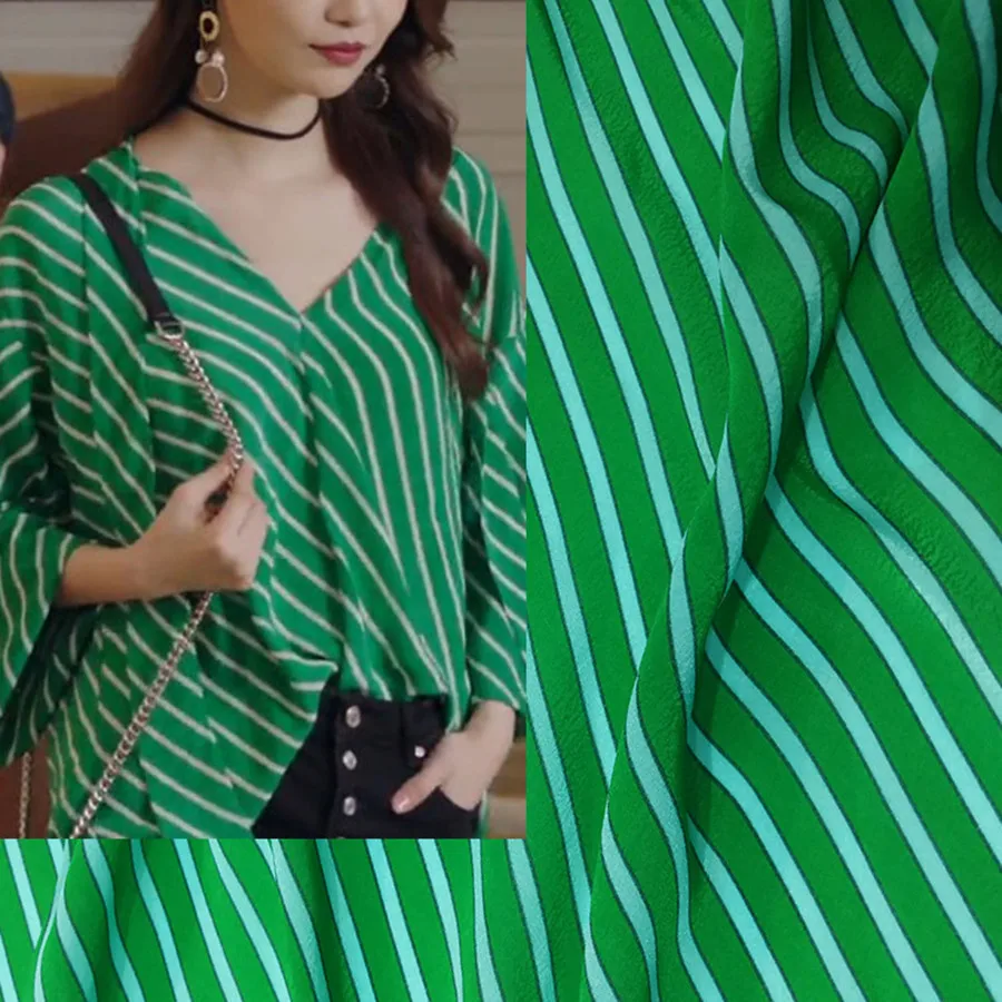 140 см широкая полосатая крепдешиновая ткань из полиэстера для платьев, рубашек, летняя ткань, материал для шитья
140 см широкая полосатая крепдешиновая ткань из полиэстера для платьев, рубашек, летняя ткань, материал для шитья