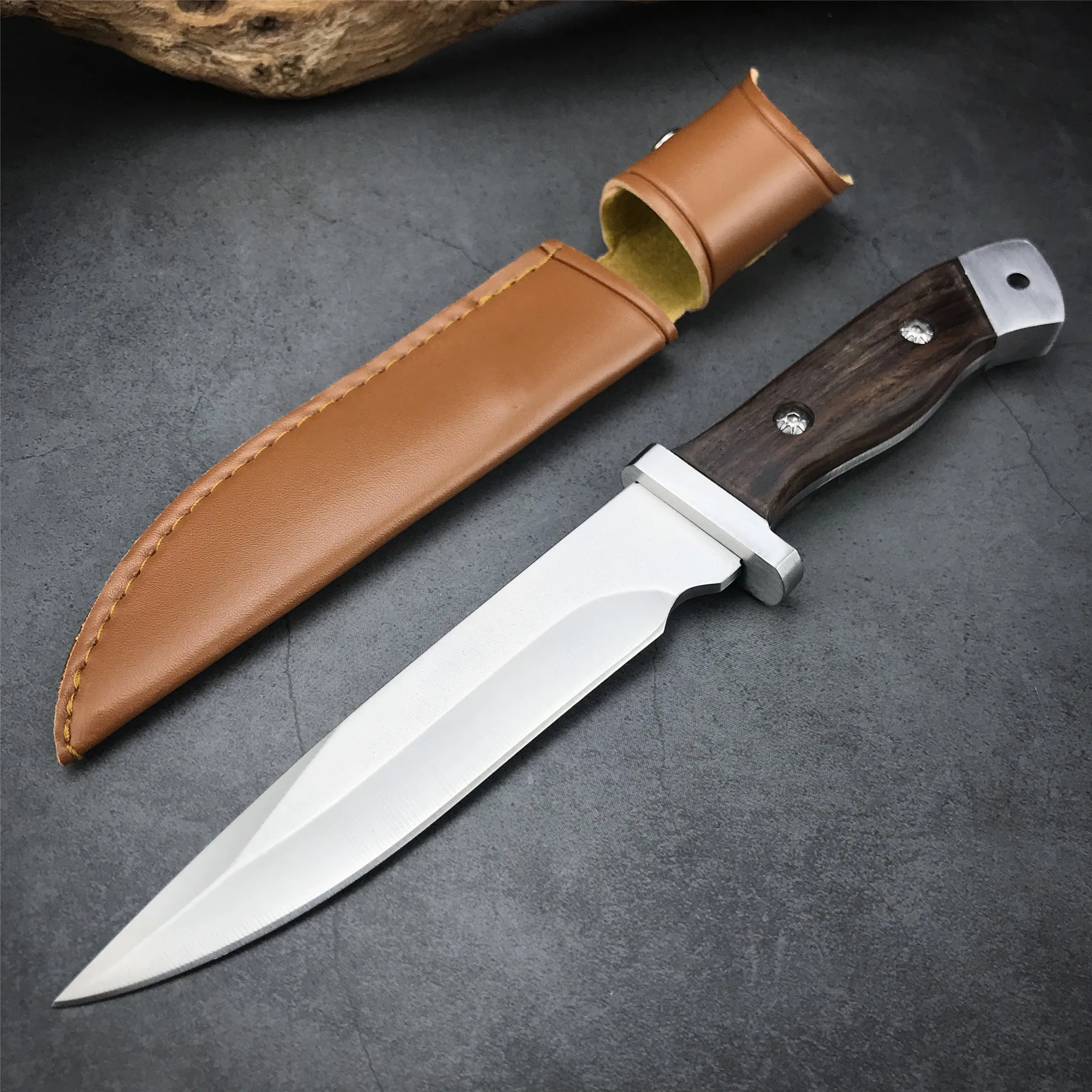 New Popular 2008 Fixed Rosewood Handle Knife Outdoor Hunting Army Military Tactical Survival Utility Counter Machete Multi Tools
New Popular 2008 Fixed Rosewood Handle Knife Outdoor Hunting Army Military Tactical Survival Utility Counter Machete Multi Tools