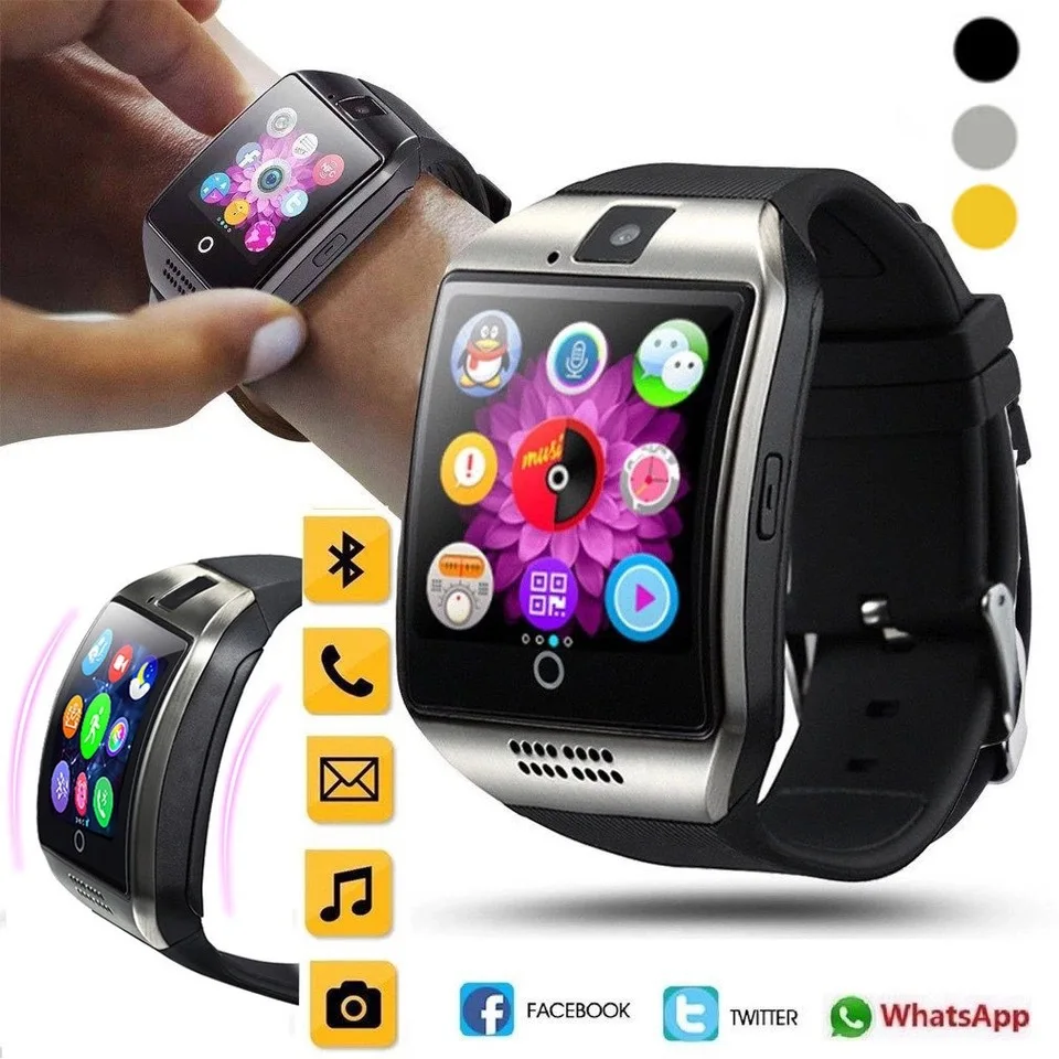 Digital Touch Screen Smart Watch DZ09 Q18 Bracelet Camera Bluetooth WristWatch SIM Card Smartwatch Ios Android Phones Support
Digital Touch Screen Smart Watch DZ09 Q18 Bracelet Camera Bluetooth WristWatch SIM Card Smartwatch Ios Android Phones Support