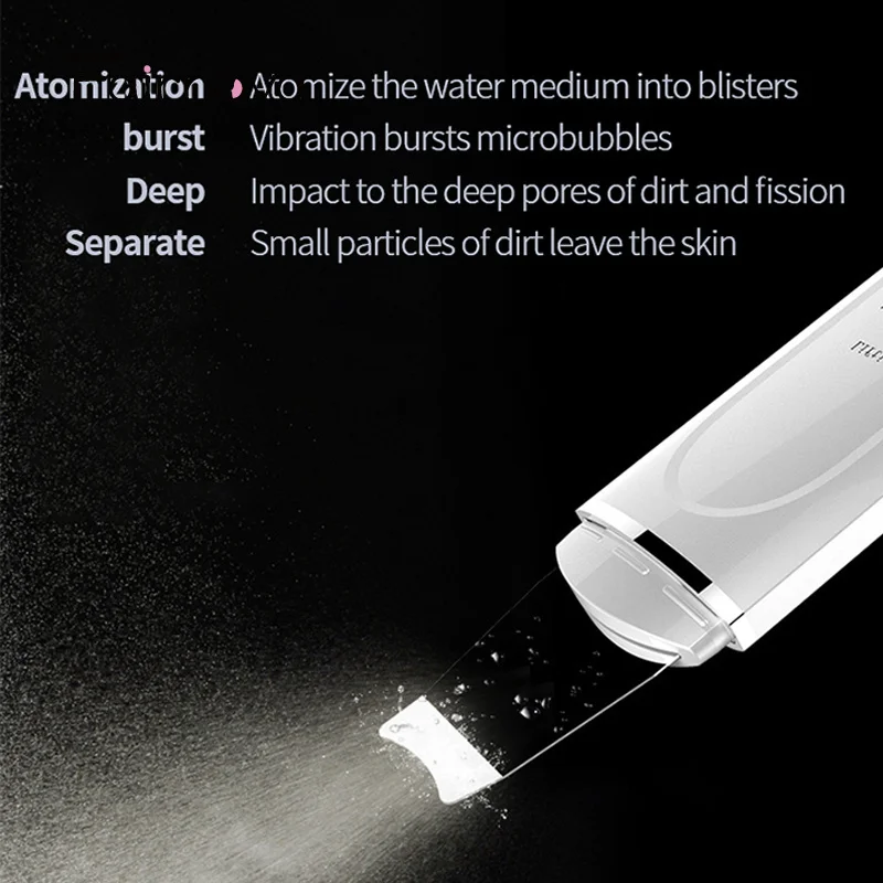 3Modes Face Ultrasound Skin Scrubber Shovel Blackhead Facial Pore Cleaning Machine Lifting Peeling Deep Cleaning Spatula
3Modes Face Ultrasound Skin Scrubber Shovel Blackhead Facial Pore Cleaning Machine Lifting Peeling Deep Cleaning Spatula