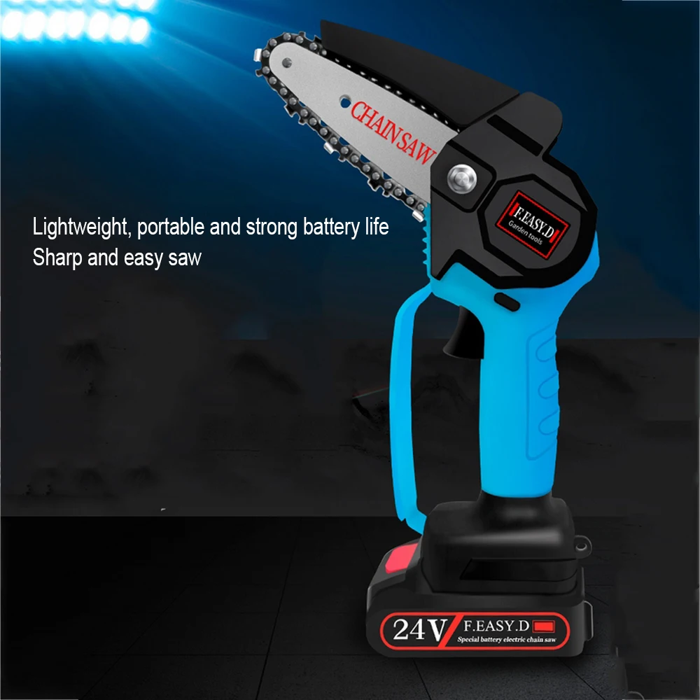 24V Electric Mini Chain Saws Pruning ChainSaw Portable Cordless Handheld Garden Tree Logging Trimming Saw Home Power Tool
24V Electric Mini Chain Saws Pruning ChainSaw Portable Cordless Handheld Garden Tree Logging Trimming Saw Home Power Tool