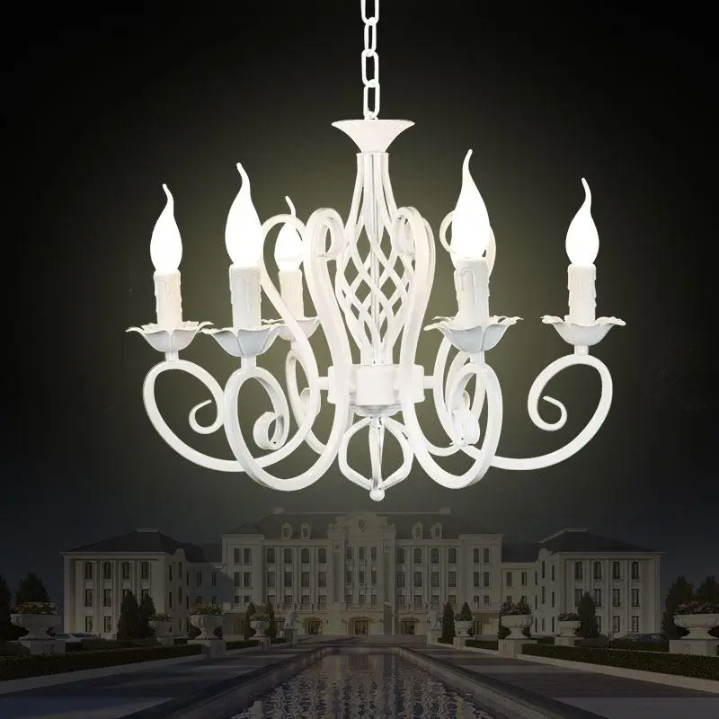 Christmas European Fashion Vintage Chandelier Ceiling lamp 6 Candle Lights Lighting Fixtures Iron Black/White Home Lighting E14
Christmas European Fashion Vintage Chandelier Ceiling lamp 6 Candle Lights Lighting Fixtures Iron Black/White Home Lighting E14