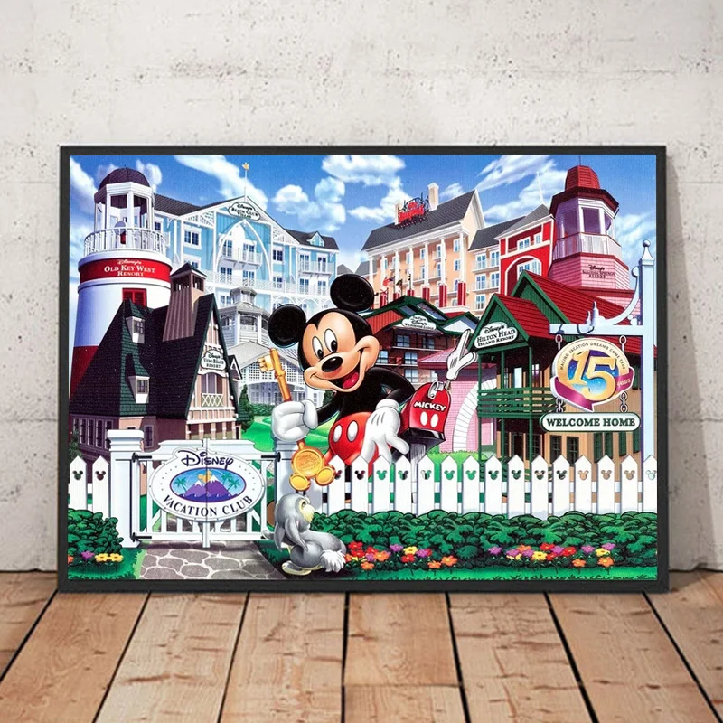 Disney Vacation Club 15th Anniversary Poster Prints Disneyland Old Key West Resort Canvas Painting Wall Art Cartoon Home Decor
Disney Vacation Club 15th Anniversary Poster Prints Disneyland Old Key West Resort Canvas Painting Wall Art Cartoon Home Decor
