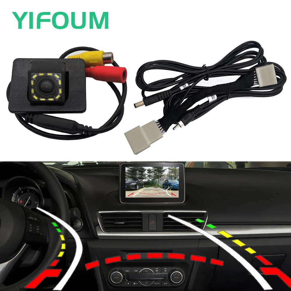 Fisheye Dynamic Trajectory Car Rear View Backup Camera For Mazda 3 Axela BM Sedan 2013 2014 2015-2019 & Original Factory Screen
Fisheye Dynamic Trajectory Car Rear View Backup Camera For Mazda 3 Axela BM Sedan 2013 2014 2015-2019 & Original Factory Screen