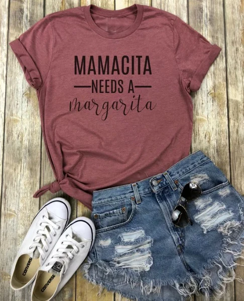 Mamacita needs a margarita Print Casual Cotton Funny T Shirt Women casual slogan hipster street wear vintage Tops Tees- K458
Mamacita needs a margarita Print Casual Cotton Funny T Shirt Women casual slogan hipster street wear vintage Tops Tees- K458