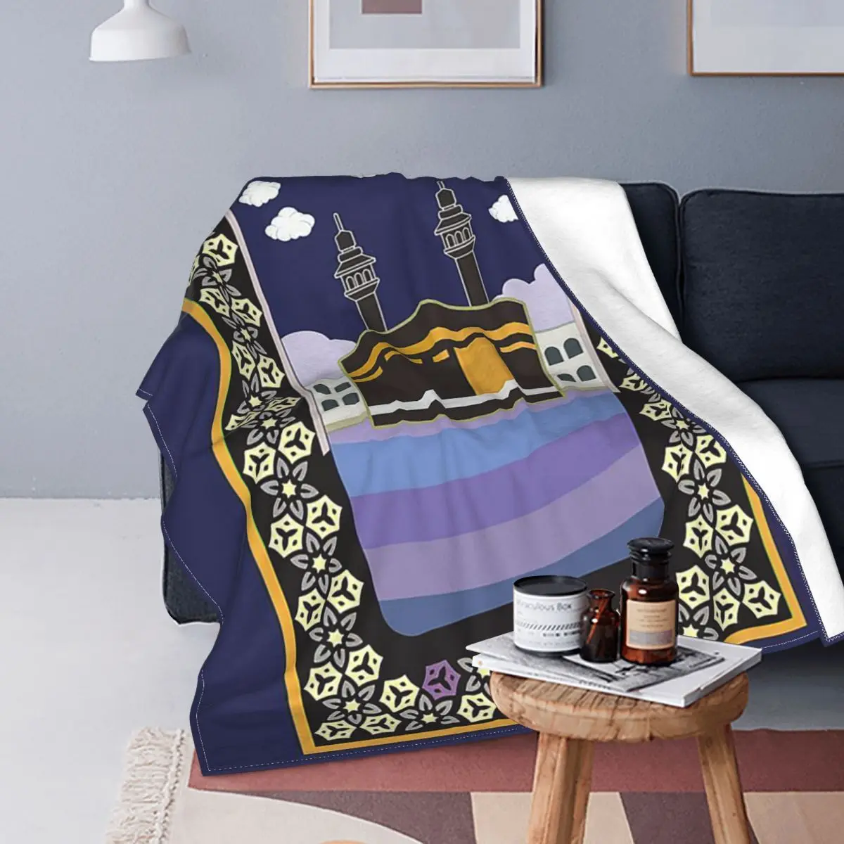 Muslim Prayer Knitted Blanket Fleece Islamic Eid Mubarak Lightweight Throw Blanket for Bed Bed Rug 
Muslim Prayer Knitted Blanket Fleece Islamic Eid Mubarak Lightweight Throw Blanket for Bed Bed Rug