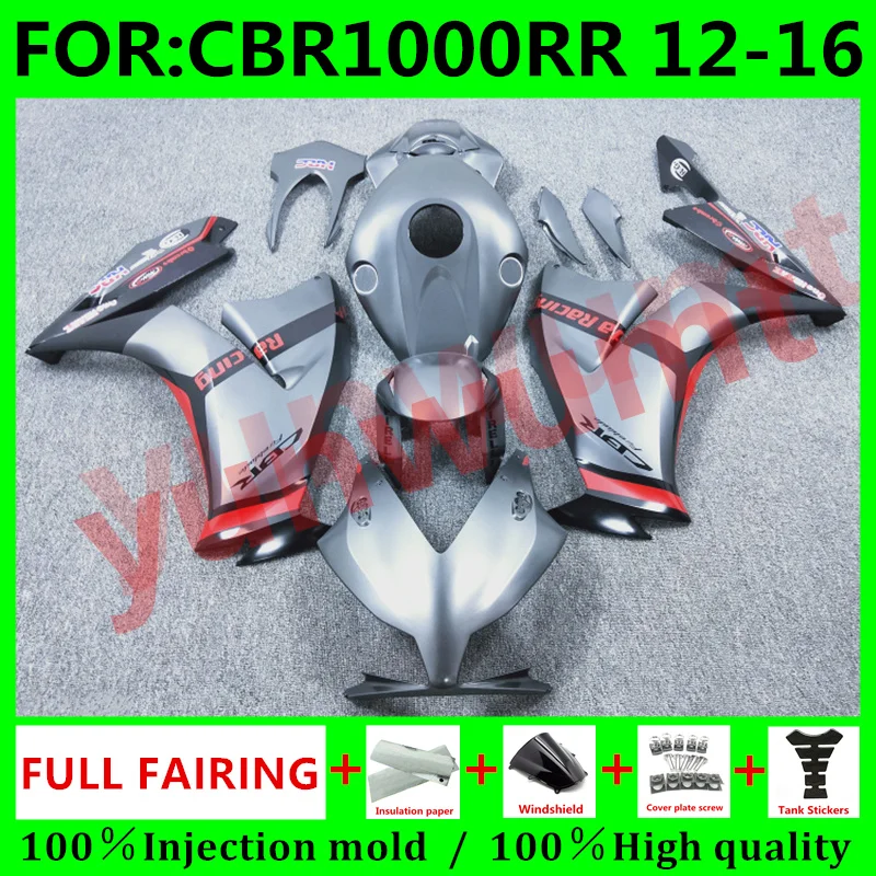 Motorcycle Fairings Kit Fit for Honda CBR1000RR 2012 2013 2014 2015 2016 CBR1000 12 13 14 15 16 Bodywork fairing set grey black
Motorcycle Fairings Kit Fit for Honda CBR1000RR 2012 2013 2014 2015 2016 CBR1000 12 13 14 15 16 Bodywork fairing set grey black