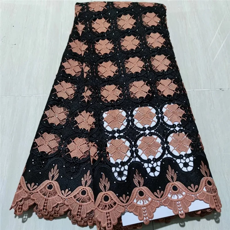 newcoming stones guipure lace fashion 5yards african water soluble lace fabric for women dress YAYUE11213
newcoming stones guipure lace fashion 5yards african water soluble lace fabric for women dress YAYUE11213