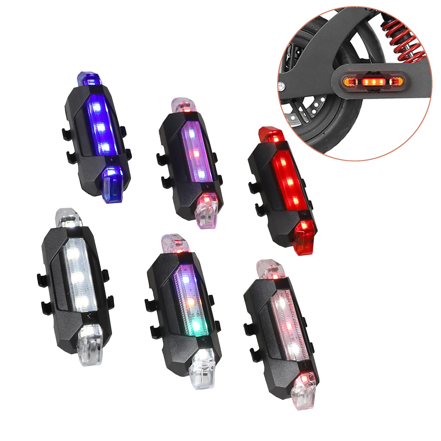 LED Rechargeable Warning Light Night Safety Flashlight Taillight Bicycle Waterproof USB Charge Lamp Bike Scooter Accessories
LED Rechargeable Warning Light Night Safety Flashlight Taillight Bicycle Waterproof USB Charge Lamp Bike Scooter Accessories