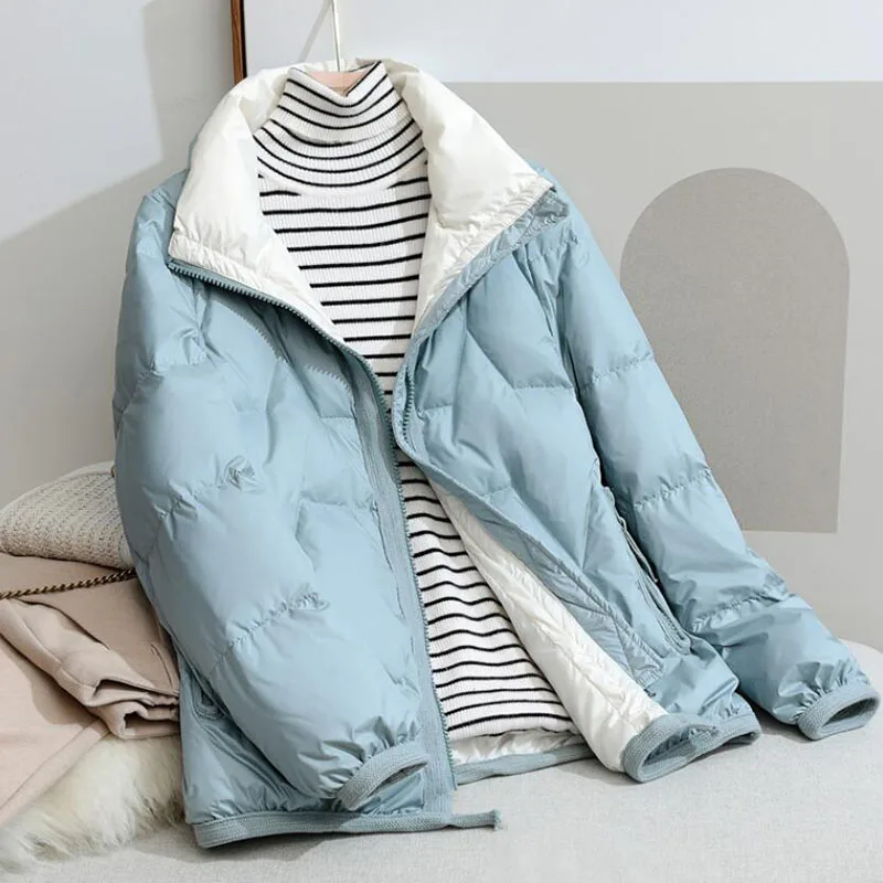2021 New Women Thin Down Jacket 90% Ultralight White Duck Down Jackets Winter Stand collar Warm Coats Womens Outwear
2021 New Women Thin Down Jacket 90% Ultralight White Duck Down Jackets Winter Stand collar Warm Coats Womens Outwear