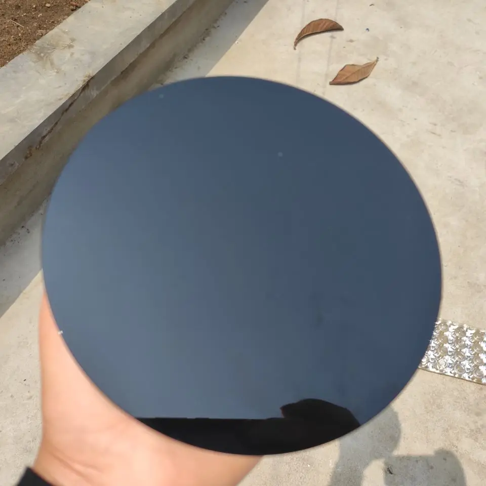 1 шт. 15 см 100% натуральный черный обсидиан Круглый диск круглая пластина фэншуй