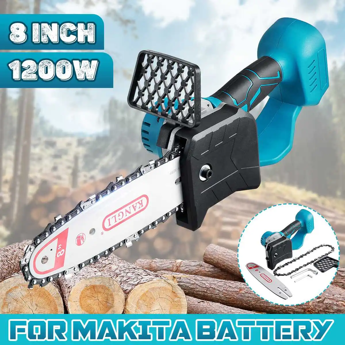 8 Inch Brushless Electric Chainsaw Cordless Pruning Saw Rechargeable Woodwork Cutter Garden Logging for Makita 18-21V Battery
8 Inch Brushless Electric Chainsaw Cordless Pruning Saw Rechargeable Woodwork Cutter Garden Logging for Makita 18-21V Battery