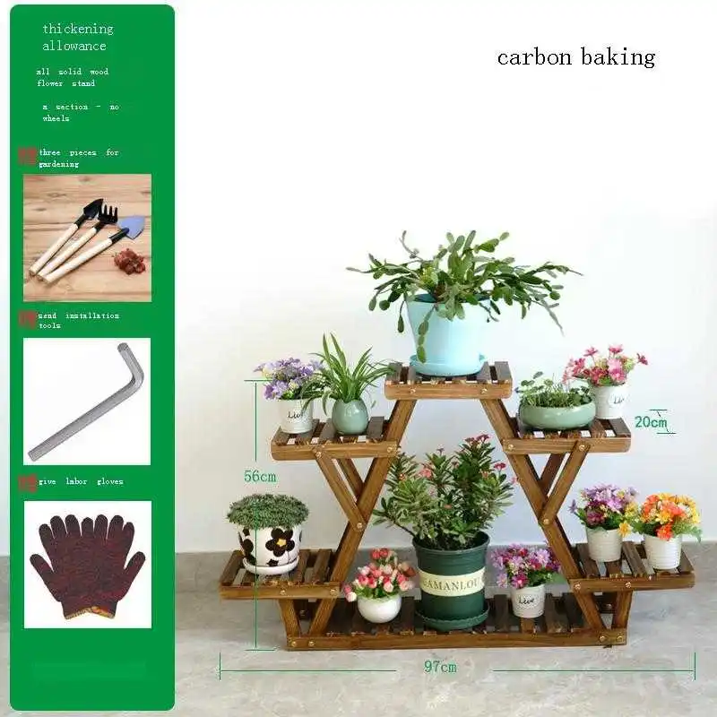 

Escalera Decorativa Madera Pot Estanteria Para Plantas Saksi Standi Plant Rack Stojak Na Kwiaty Balcony Shelf Flower Stand