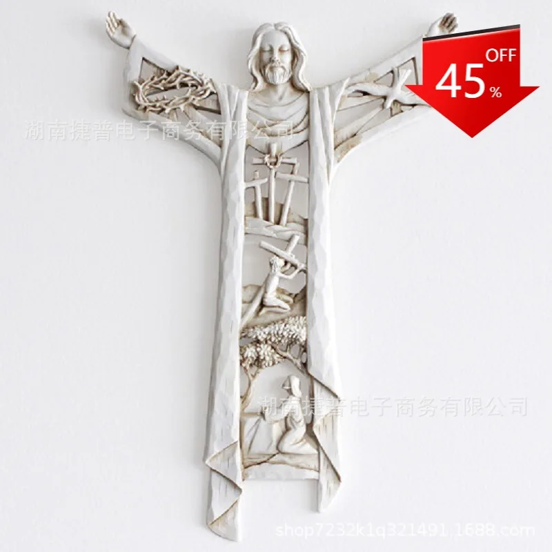 1PCS Jesus Cross Christ Suffering Statue Cross Religious Prayer Jesus Resin Crafts Hanging Decoration
1PCS Jesus Cross Christ Suffering Statue Cross Religious Prayer Jesus Resin Crafts Hanging Decoration