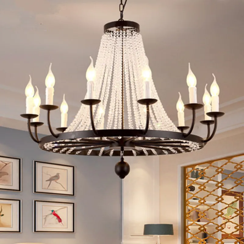 Vintage Elegant Black Crystal Chandelier Lustre Crystal Lighting for Living Room Bederoom Indoor E14 Led Chandeliers
Vintage Elegant Black Crystal Chandelier Lustre Crystal Lighting for Living Room Bederoom Indoor E14 Led Chandeliers