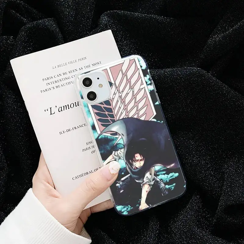 Anime Attack On Titan Levi Ackerman Phone Case Transparent for iPhone 6 7 8 11 12 s mini pro X XS XR MAX Plus cover funda shell
Anime Attack On Titan Levi Ackerman Phone Case Transparent for iPhone 6 7 8 11 12 s mini pro X XS XR MAX Plus cover funda shell