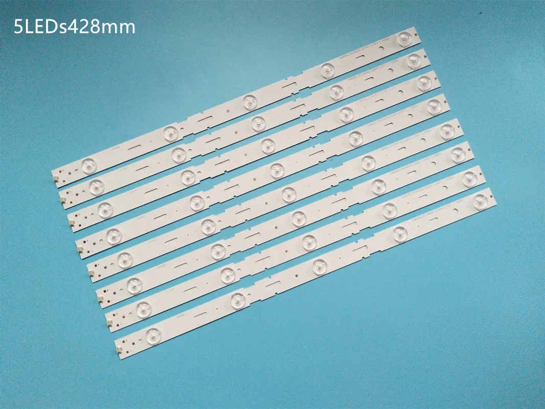 8 pieces 5LED 428mm LED Backlight strip for TV 40VLE6520BL SAMSUNG_2013ARC40_3228N1 40-LB-M520 40VLE4421BF
8 pieces 5LED 428mm LED Backlight strip for TV 40VLE6520BL SAMSUNG_2013ARC40_3228N1 40-LB-M520 40VLE4421BF