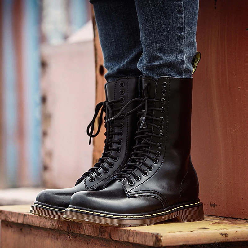 Hot Sale Military Boots for Men Black Brown Men Plus Size Shoes Brand Fashion Martin Boots for Man Mid-Calf British Retro Boot
Hot Sale Military Boots for Men Black Brown Men Plus Size Shoes Brand Fashion Martin Boots for Man Mid-Calf British Retro Boot