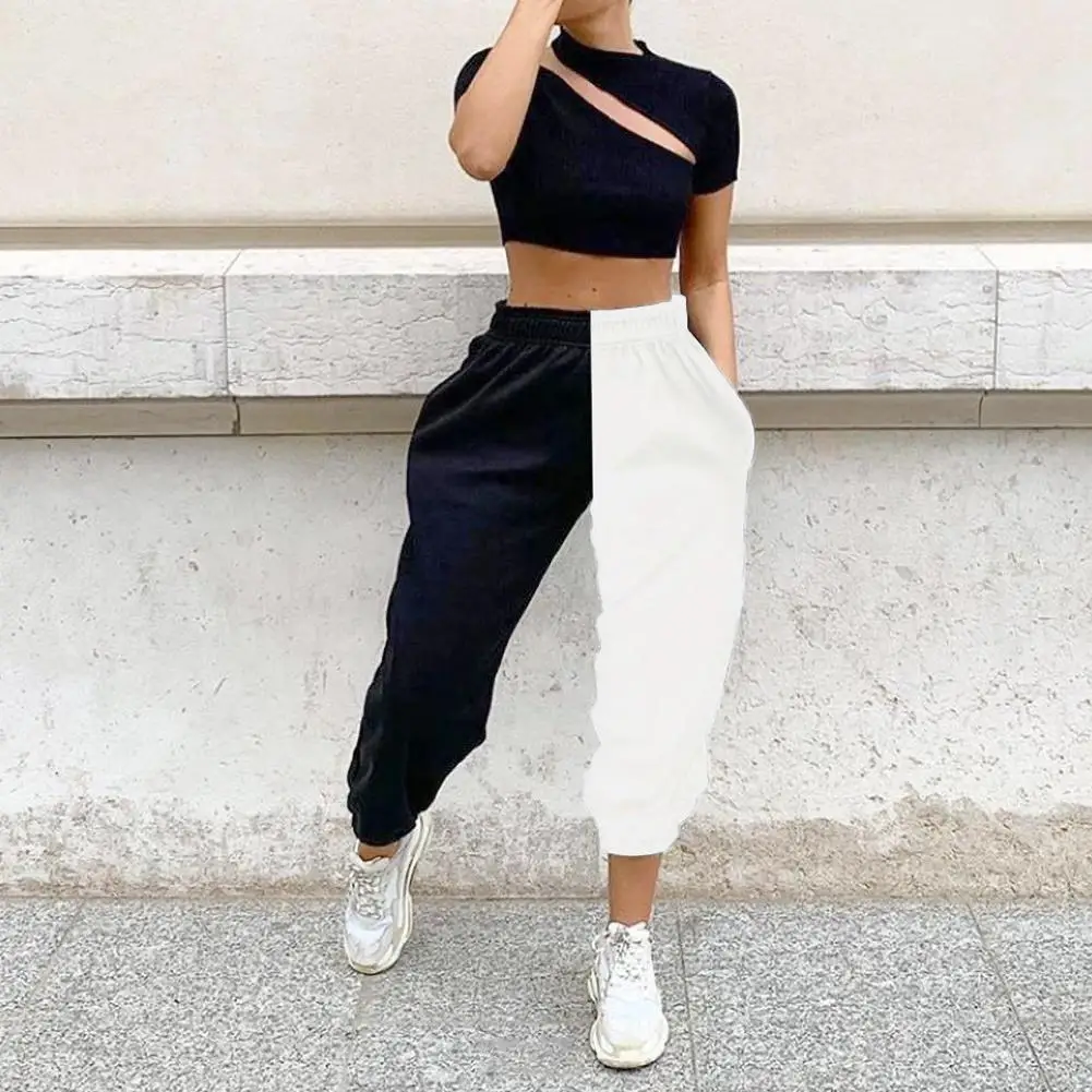 Women Casual Color Block Ankle Tied High Waist Pockets Harem Pants Long Trousers Color Block with Pockets Ankle Tied
Women Casual Color Block Ankle Tied High Waist Pockets Harem Pants Long Trousers Color Block with Pockets Ankle Tied