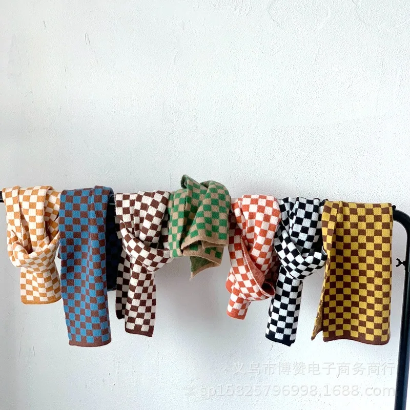 Personalized Children's Plaid Scarf Winter Color Matching Boys and Girls Chessboard Plaid Wool Scarf Outdoor Travel Warmth
Personalized Children's Plaid Scarf Winter Color Matching Boys and Girls Chessboard Plaid Wool Scarf Outdoor Travel Warmth