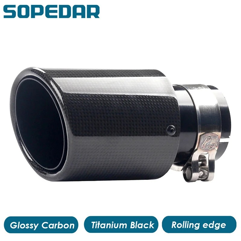SOPEDAR Auto Parts Glossy Carbon Exhaust Tail Pipes Universal Car Model of AK Tip Tail End Stainless Steel Muffler Styling Tip
SOPEDAR Auto Parts Glossy Carbon Exhaust Tail Pipes Universal Car Model of AK Tip Tail End Stainless Steel Muffler Styling Tip