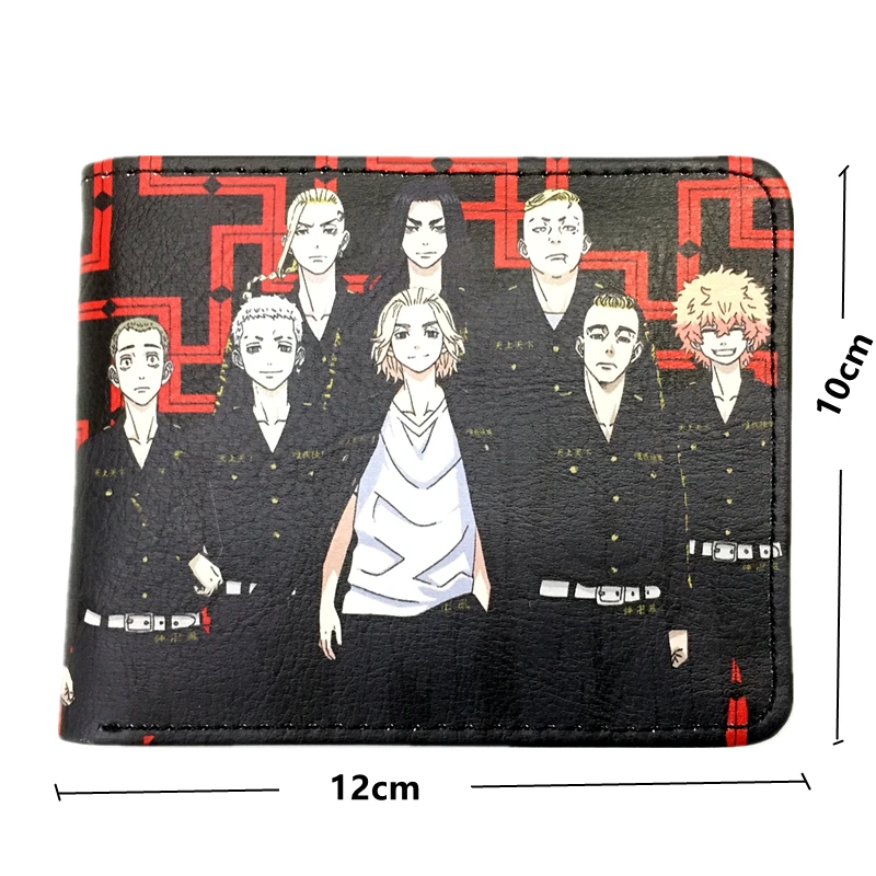 Кошелек с рисунком японского аниме Токио Мстители короткий кошелек карманом для