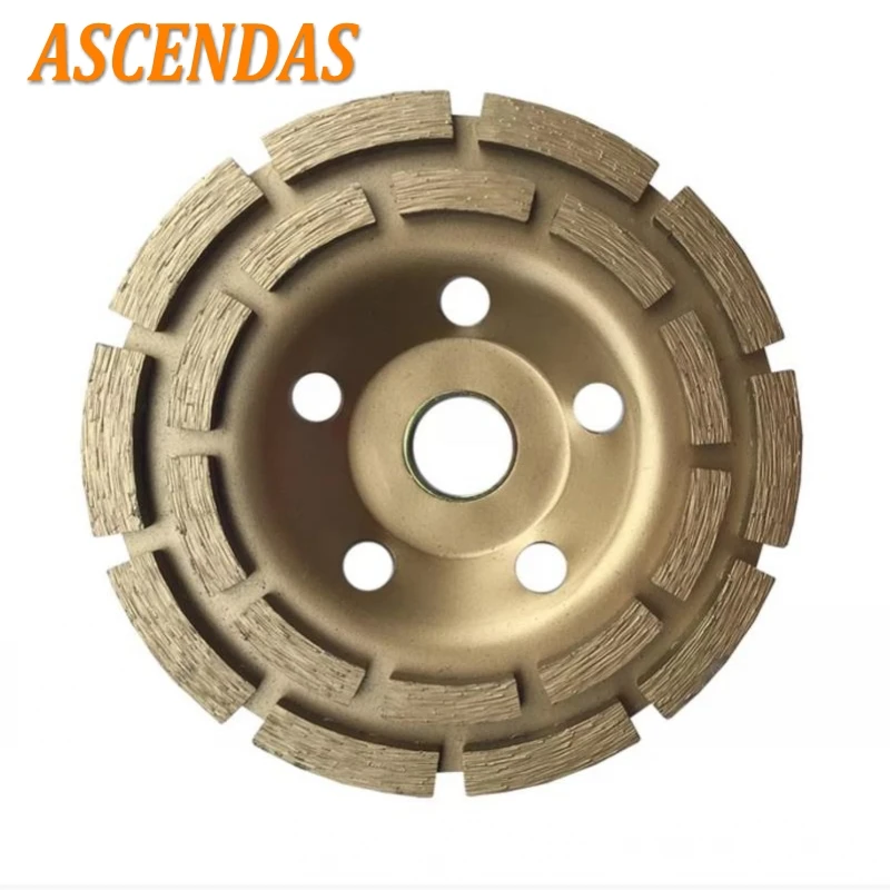 ASCENDAS 125mm And 25mm five HolesDiamond Segment Grinding Wheel Cup Disc Grinder Concrete Granite Stone Cut CS-044
ASCENDAS 125mm And 25mm five HolesDiamond Segment Grinding Wheel Cup Disc Grinder Concrete Granite Stone Cut CS-044