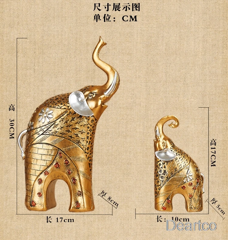 2PCS Luxury European Elephant Figurine Livingroom TV Cabinet Deer Statues Crafts Home Furnishing Decoration Desktop Ornament Art
2PCS Luxury European Elephant Figurine Livingroom TV Cabinet Deer Statues Crafts Home Furnishing Decoration Desktop Ornament Art