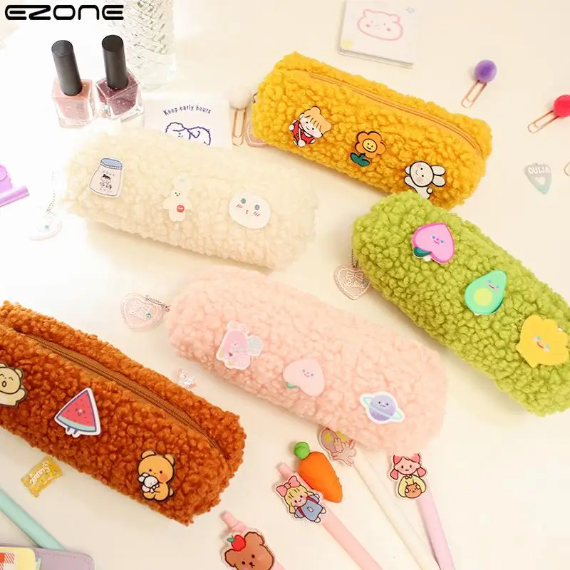 EZONE Lamb Plush Pen Bag School Bag Stationery Pencilcase Kawaii Girls School Supplies Tools Storage Holder Pouch Pencil Bag
EZONE Lamb Plush Pen Bag School Bag Stationery Pencilcase Kawaii Girls School Supplies Tools Storage Holder Pouch Pencil Bag
