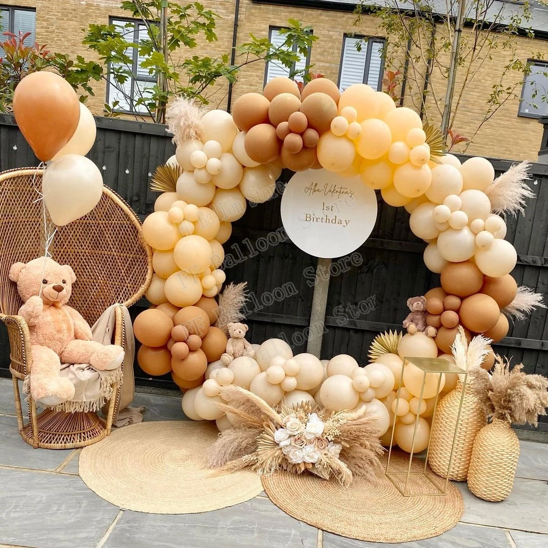 146pcs Brown Coffee Cream Balloon Garland Kids Baby Birthday Party Decoration Christening Bridal Wedding Wedding Baloon Arch Kit
146pcs Brown Coffee Cream Balloon Garland Kids Baby Birthday Party Decoration Christening Bridal Wedding Wedding Baloon Arch Kit