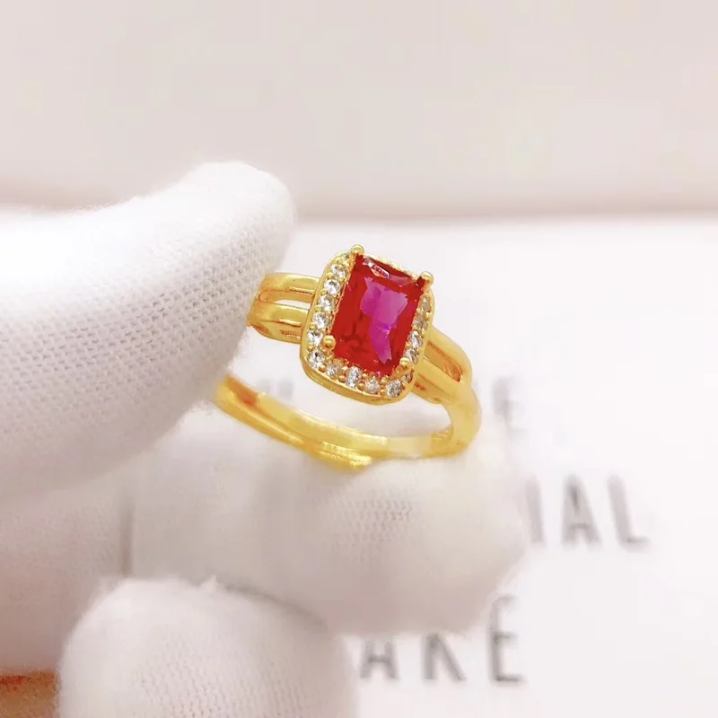 OMHXFC Jewelry Wholesale YM377 European Fashion Woman Party Birthday Wedding Gift Rectangle 24KT Gold Necklace+Ring Jewelry Set 
OMHXFC Jewelry Wholesale YM377 European Fashion Woman Party Birthday Wedding Gift Rectangle 24KT Gold Necklace+Ring Jewelry Set