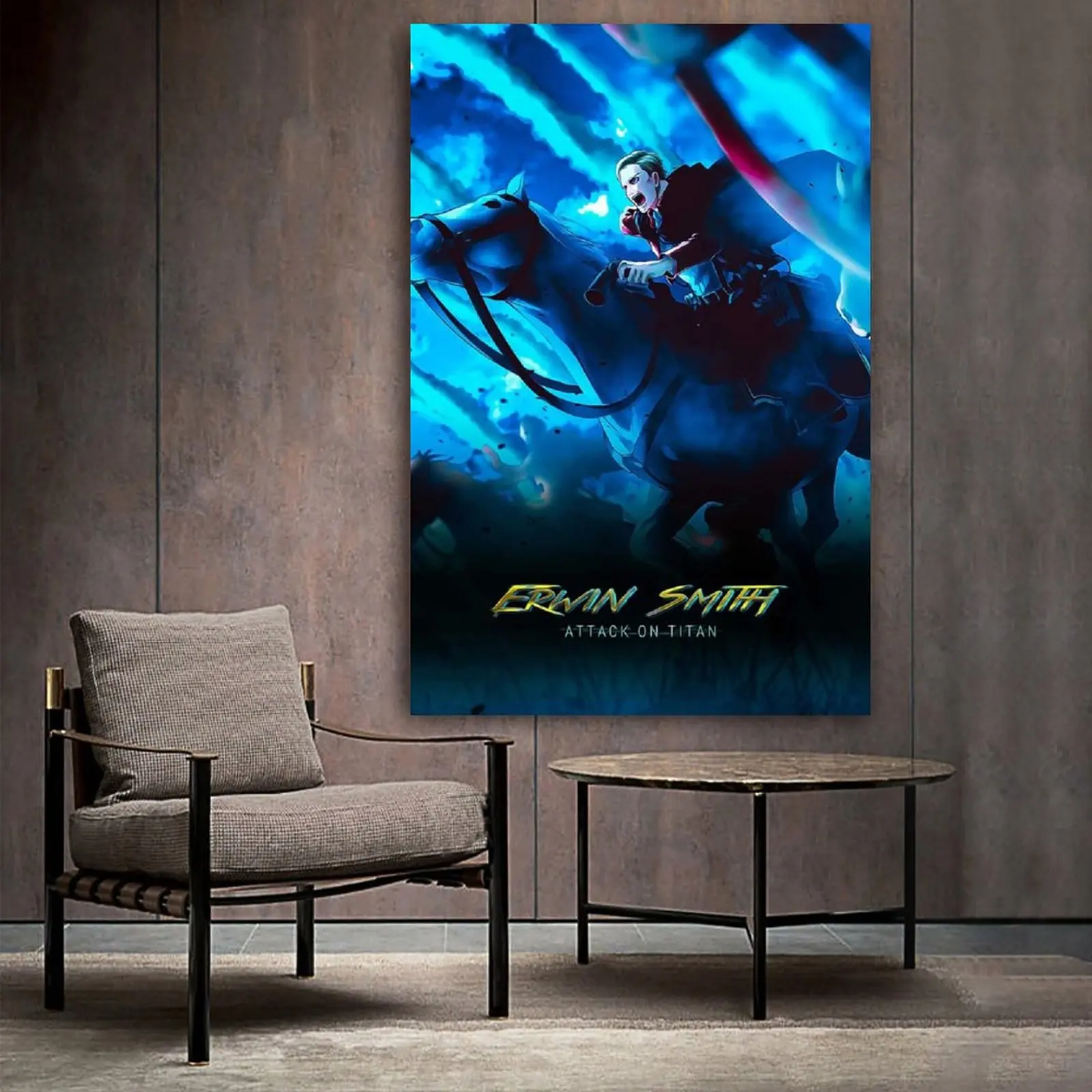 Erwin Smith Аниме Холст постер декоративный для спальни спортивный ландшафт офисный