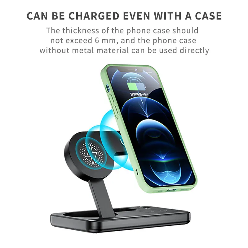 15W Fast Charging Wireless Charger For iPhone 11 Pro XR XS Samsung S21 4 in 1 Charge Dock Station For Airpods Apple Watch Pencil
15W Fast Charging Wireless Charger For iPhone 11 Pro XR XS Samsung S21 4 in 1 Charge Dock Station For Airpods Apple Watch Pencil