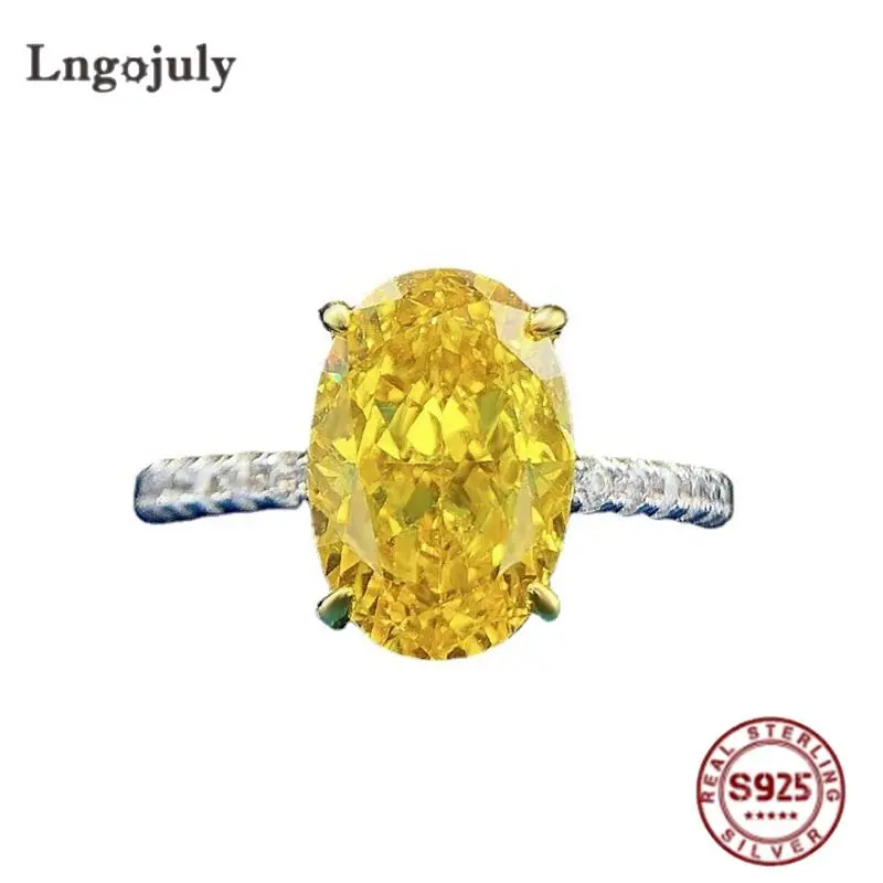 Genuine 100% 925 Sterling Silver Topaz Ring 8*12mm High Carbon Diamond Bridal Rings Sparkling Wedding Party Silver Jewelry Gifts
Genuine 100% 925 Sterling Silver Topaz Ring 8*12mm High Carbon Diamond Bridal Rings Sparkling Wedding Party Silver Jewelry Gifts