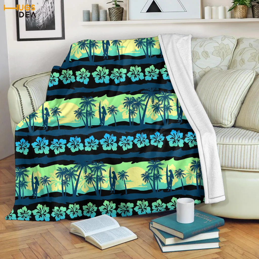 HUGSIDEA Hawaii Palm Tree Pattern Colorful Flannel Blankets Travel Hotel Airplane Nap Thin Quilts Home Textile Fleece Blanket
HUGSIDEA Hawaii Palm Tree Pattern Colorful Flannel Blankets Travel Hotel Airplane Nap Thin Quilts Home Textile Fleece Blanket