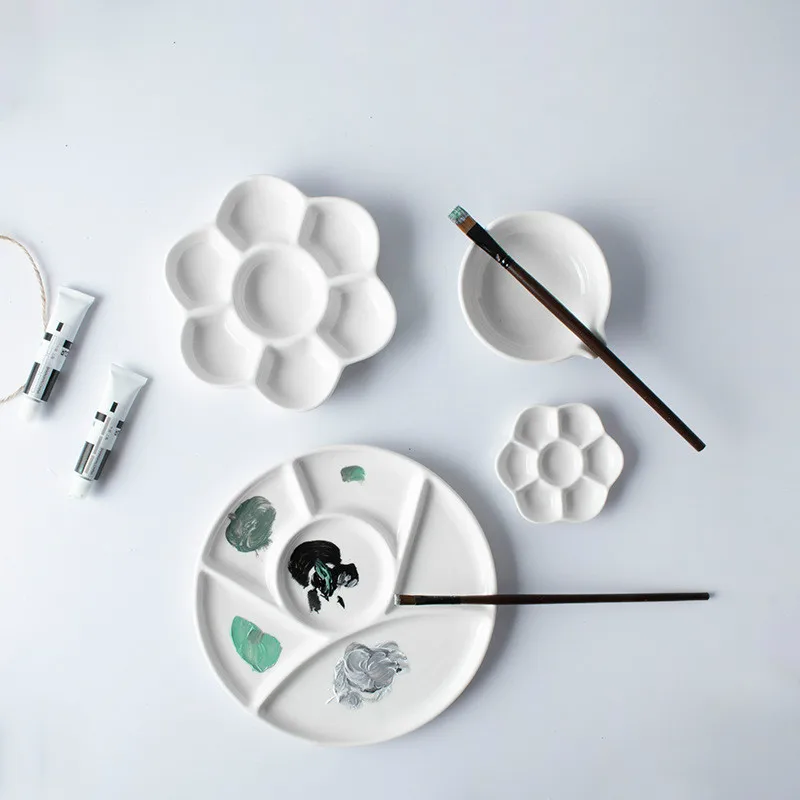 2 Piece Simple Ceramic Multi-grid Palette Watercolor Painting White Porcelain Color Palette Art Supplies
2 Piece Simple Ceramic Multi-grid Palette Watercolor Painting White Porcelain Color Palette Art Supplies