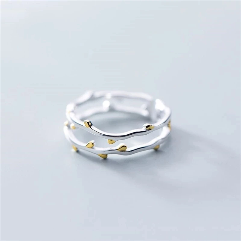 925 Sterling Silver Open Adjustabel Double Layer Leaf Finger Couple Rings For Women Statement Wedding Jewelry JZ510
925 Sterling Silver Open Adjustabel Double Layer Leaf Finger Couple Rings For Women Statement Wedding Jewelry JZ510