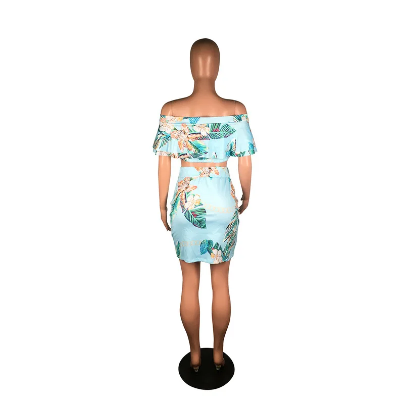 Women 2 Piece Matching Set Summer Clothes Flower Print Backless Crop Top And Buttons Up Skinny Skirt Sexy Lounge Wear Sweat Suit
Women 2 Piece Matching Set Summer Clothes Flower Print Backless Crop Top And Buttons Up Skinny Skirt Sexy Lounge Wear Sweat Suit
