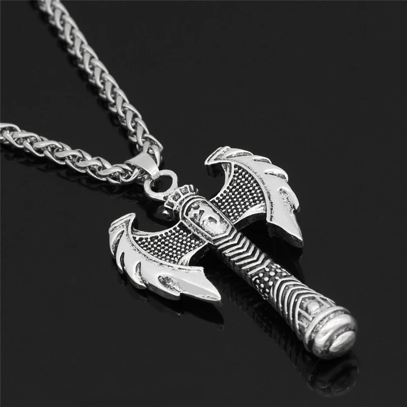 New Viking Double Headed Axe Men's Pendant Necklace High Quality Fashion Necklace Friendship Jewelry Gift
New Viking Double Headed Axe Men's Pendant Necklace High Quality Fashion Necklace Friendship Jewelry Gift