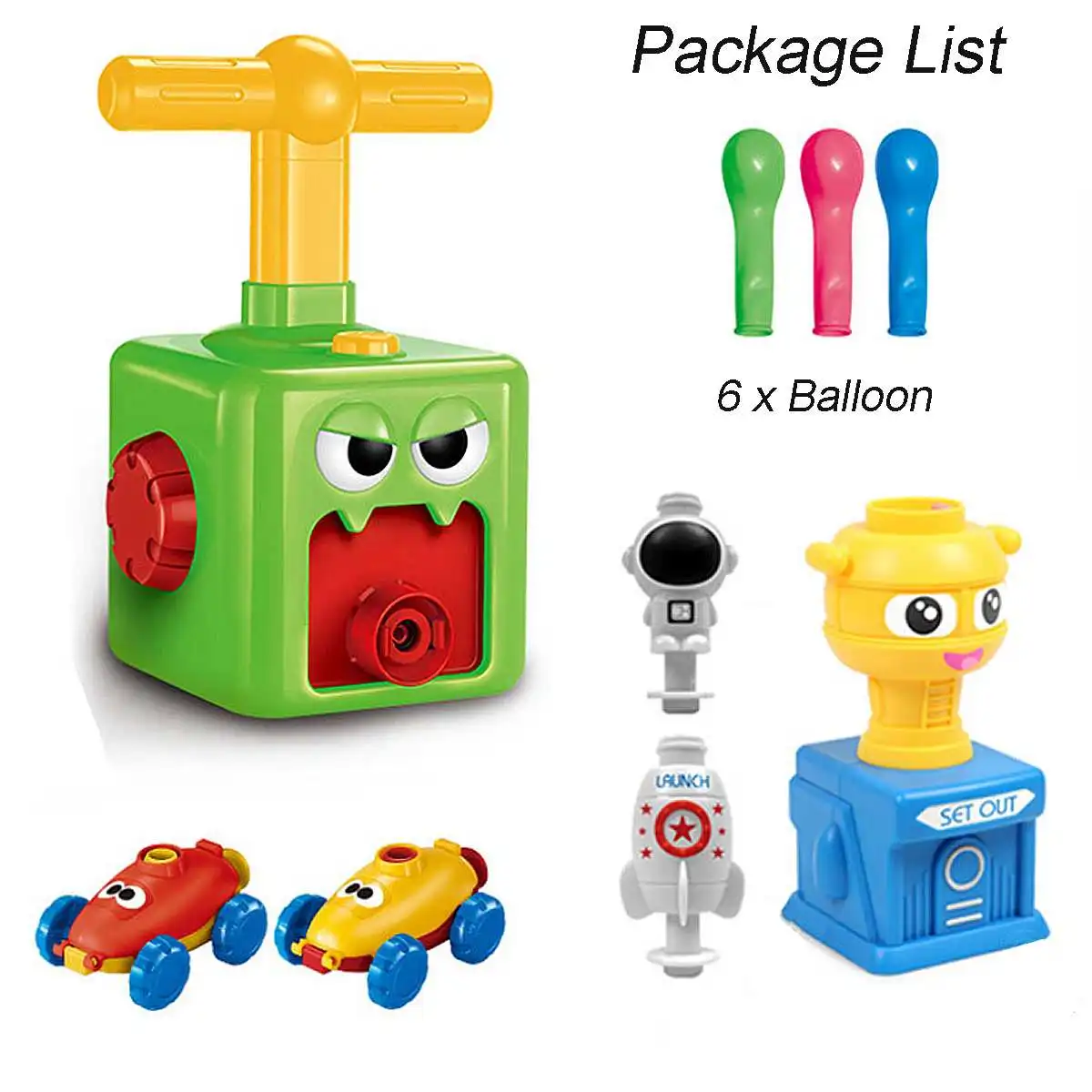 Power Balloon Car Toy Power Balloon Launch Tower Toy Puzzle Fun Education Inertia Air Science Experimen for Children Xmas Gift
Power Balloon Car Toy Power Balloon Launch Tower Toy Puzzle Fun Education Inertia Air Science Experimen for Children Xmas Gift