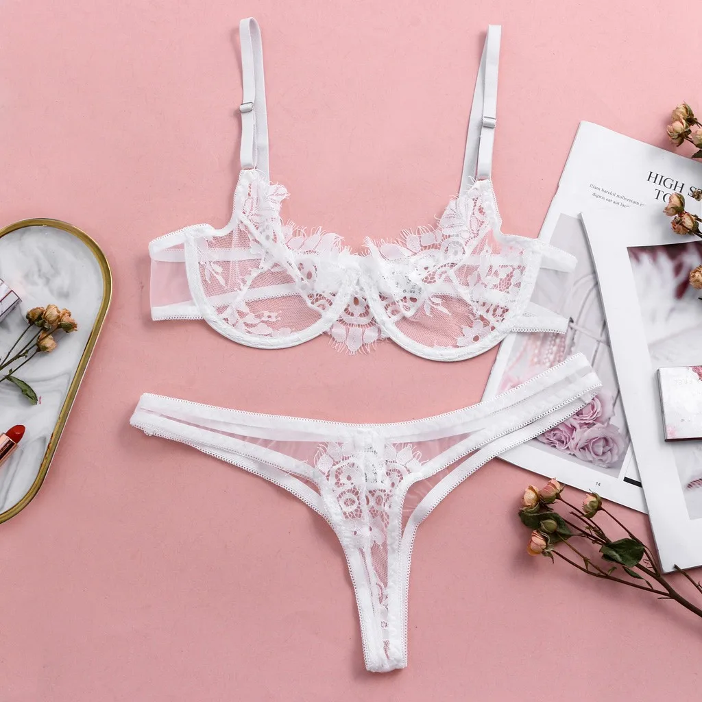 2 Piece Lace Women Lingerie Set With Steel Ring Bra Panties Thong Sets Temptation Underwear Set Sleepwear Porno Белье Женское
2 Piece Lace Women Lingerie Set With Steel Ring Bra Panties Thong Sets Temptation Underwear Set Sleepwear Porno Белье Женское