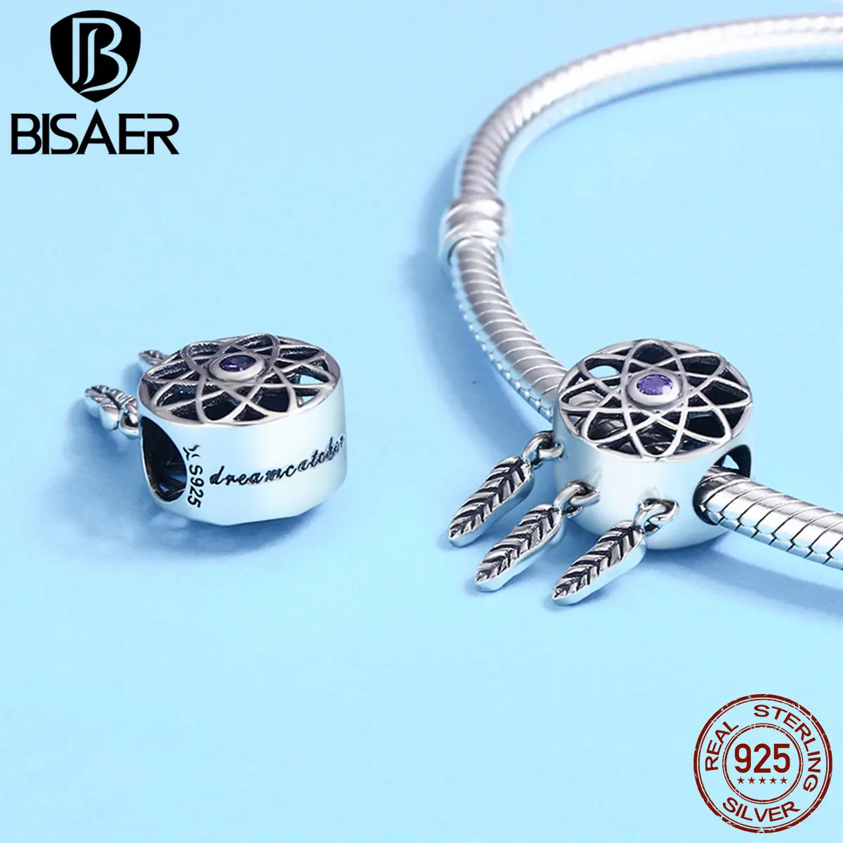 BISAER 925 Sterling Silver Beads Dreamcatcher Charms Dream catcher Beads Fit Charm Silver 925 Bracelet Vintage Jewelry ECC330
BISAER 925 Sterling Silver Beads Dreamcatcher Charms Dream catcher Beads Fit Charm Silver 925 Bracelet Vintage Jewelry ECC330