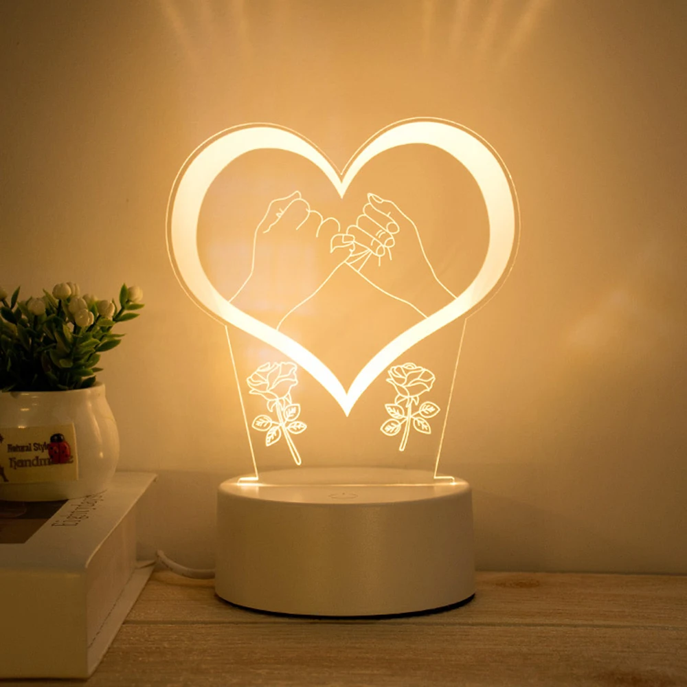 1pcs 3D Lamp Acrylic LED Night Light Valentines Day Gift Wedding Decoration Baby Shower Kids Birthday Party Rabbit Easter Decor
1pcs 3D Lamp Acrylic LED Night Light Valentines Day Gift Wedding Decoration Baby Shower Kids Birthday Party Rabbit Easter Decor