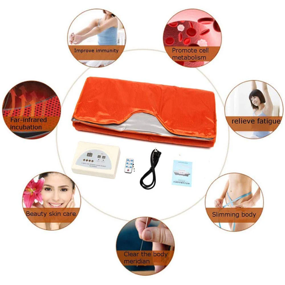 Body Shaper Weight Loss 2 Zone Controller Sauna Slimming Blanket Professional Detox Therapy Anti Ageing Beauty Machine US 110V
Body Shaper Weight Loss 2 Zone Controller Sauna Slimming Blanket Professional Detox Therapy Anti Ageing Beauty Machine US 110V