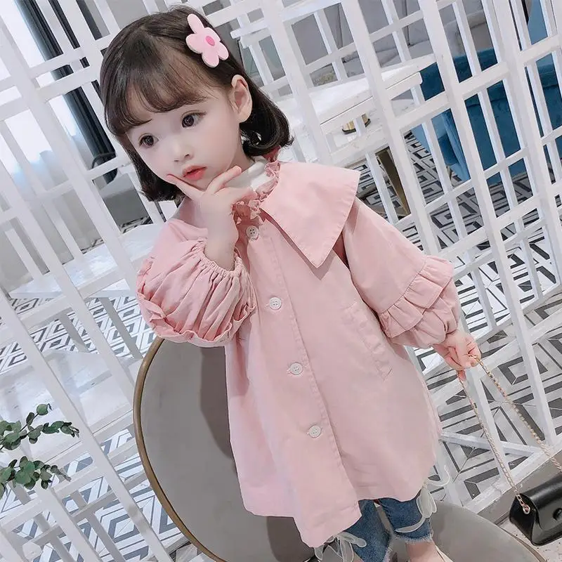 2021 New Girls Spring Autumn Models Fashion Pure Color Casual Single-Breasted Bow Knot Lace Puff Sleeve Windbreaker Jacket
2021 New Girls Spring Autumn Models Fashion Pure Color Casual Single-Breasted Bow Knot Lace Puff Sleeve Windbreaker Jacket
