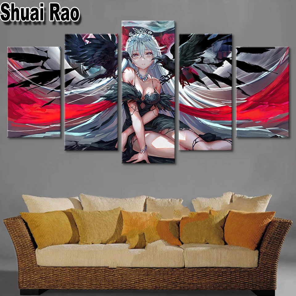 Diamond mosaic 5 Panel Crow cartoon Girl diamond embroidery 5d diy diamond painting full Square round,3d,Home Decor,
Diamond mosaic 5 Panel Crow cartoon Girl diamond embroidery 5d diy diamond painting full Square round,3d,Home Decor,