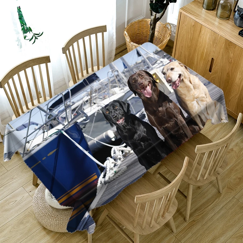 New 3D Three Dogs Round Tablecloth Boat Seaside Table Cloth Washable Cloth Fabric Rectangular Table Cover Dining Room Home Decor
New 3D Three Dogs Round Tablecloth Boat Seaside Table Cloth Washable Cloth Fabric Rectangular Table Cover Dining Room Home Decor