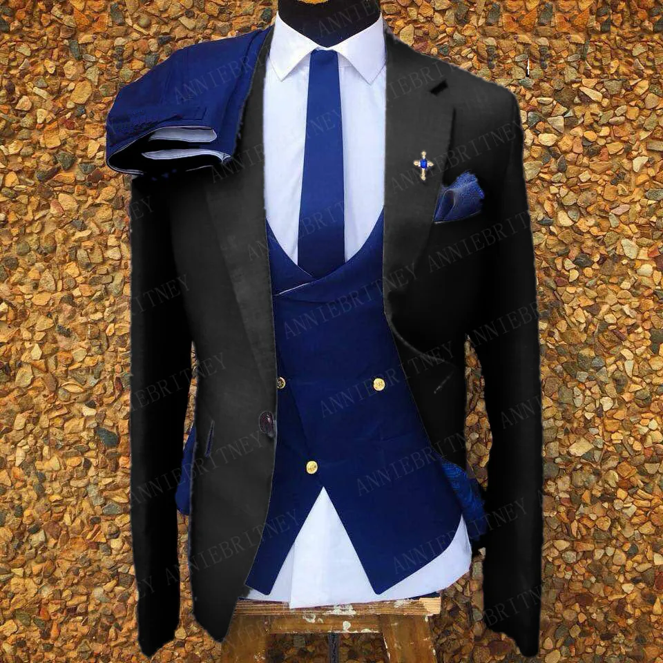 2020 Latest Black Men's Business Suits 3 Pieces Slim Fit Dinner Prom Groom Dress Tuxedo Tailored Formal Blazer Jacket Vest Pants
2020 Latest Black Men's Business Suits 3 Pieces Slim Fit Dinner Prom Groom Dress Tuxedo Tailored Formal Blazer Jacket Vest Pants