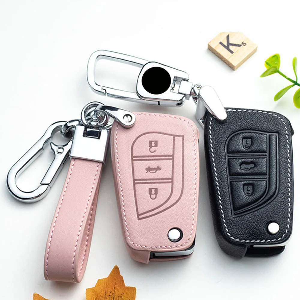 Leather Car Smart Key Fob Case Cover Shell Skin Bag For Toyota Hilux Corolla Avensis Prado Fortuner RAV4 CHR Styling Accessories
Leather Car Smart Key Fob Case Cover Shell Skin Bag For Toyota Hilux Corolla Avensis Prado Fortuner RAV4 CHR Styling Accessories